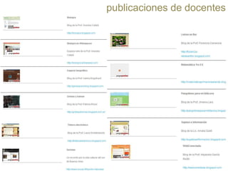 publicaciones de docentes

 