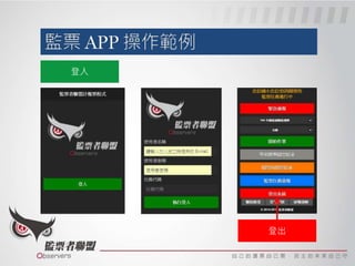 登入
登出
 輸入加入志工時使用的電子信箱
 輸入密碼
 輸入任務代碼
 