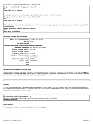 health care assistant application form | PDF