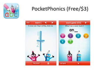PocketPhonics (Free/$3)
 
