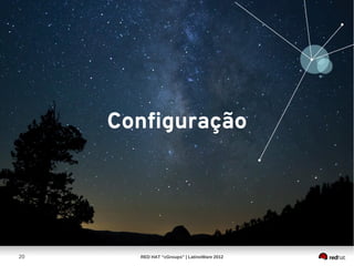 Configuração




20     RED HAT “cGroups” | LatinoWare 2012
 