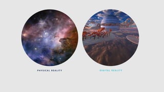 P H Y S I C A L R E A L I T Y D I G I TA L R E A L I T Y
 