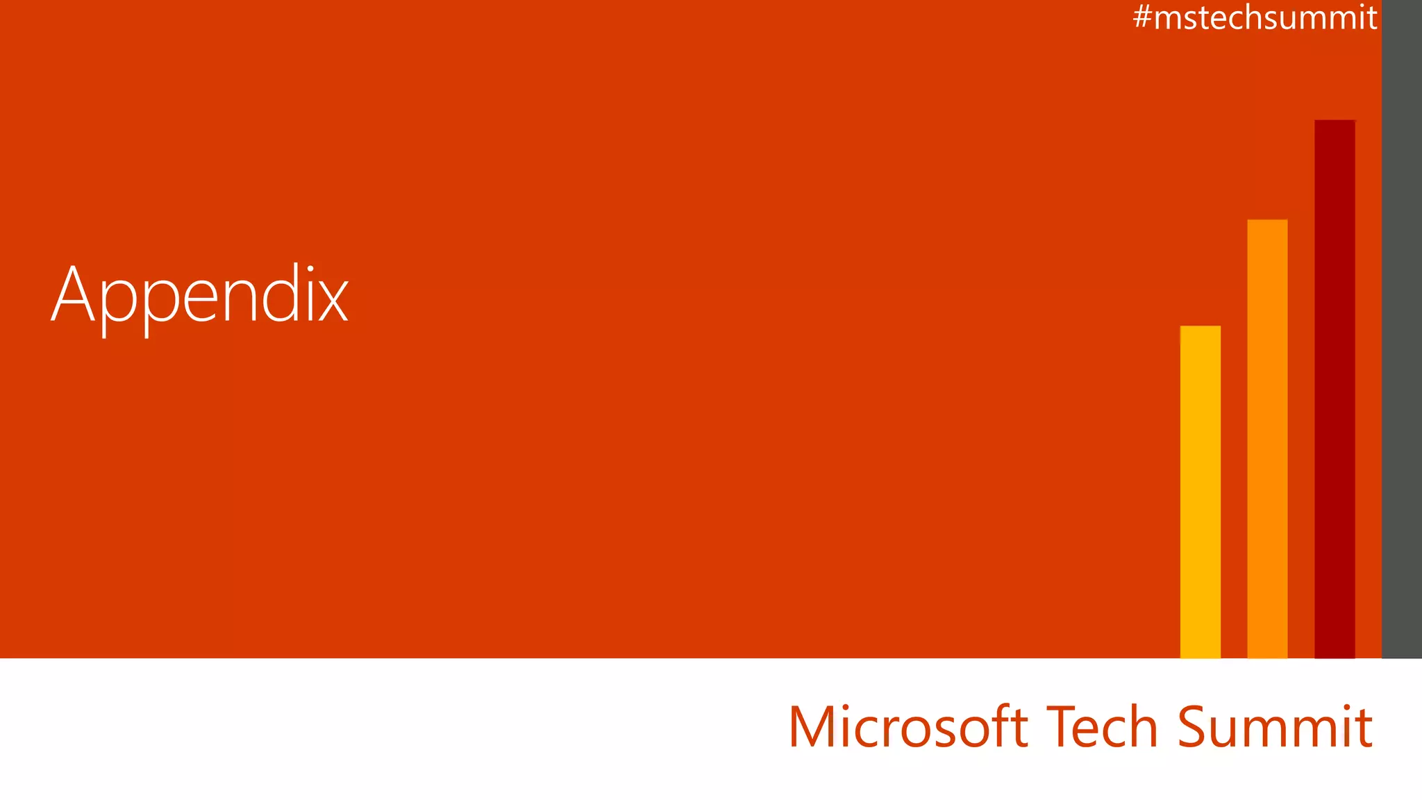 Microsoft Tech Summit
 