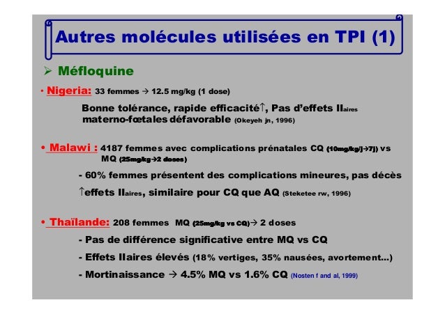 Ce qu'il faut pour le Traitement Intermittent Présomptif Ce qu'il faut pour le Traitement Intermittent Présomptif