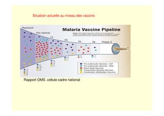 Situation actuelle au niveau des vaccins
Rapport OMS .cellule cadre national
 