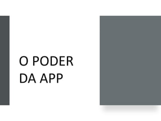 O PODER
DA APP
 