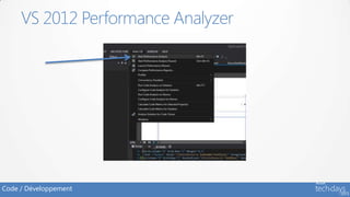VS 2012 Performance Analyzer




Code / Développement
 