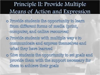 Provide information through words and symbols