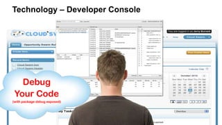 Connect the dots… Never cold call
You
salesforce.com
Executives
&
Partners
Your
Customer
Tools
C
 
