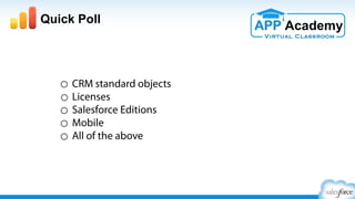 Two License Types for External Users
User Licenses Description Use
Customer Communities
(ISV Portal)
- User Volume 5M
- Millions of authenticated users
- Limited sharing needed
Marketplace/eCommerce
Millions of authenticated users
Limited sharing needed
Partner Communities
(ISV Portal w/ Sharing)
- User Volume 200K
- Need granular sharing model
- Read only Reports/
Dashboards
Sharing model, reports
Less than 100,000 users
• Will your customer’s customers (external users) need access to your app?
• How many external users are expected?
• What kind of sharing is needed? Both internal and external users.
 