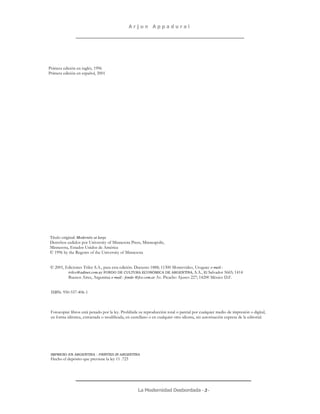 ! #
                      "# $
                   %& !("
                       '(




)*            +Modernity at large
      ,          %        - . /0                               !0         %    !
0       !1
2 "# $ . ,
    #                   /,           -        . /0


2 '( 1
  ( "!            )        3 3%
                             !                             3            "4 4 ""6 (0
                                                                          45 (             -    !      .e-mail.-
          trilce@adinet.com.uy                                                                    33!     -      7 $ 5 "8
                                                                                                                  $ 7 "8
          9            !                 e-mail.- fondo @fce.com.ar           -3   ,   :       ' ; "8 ( 0 <
                                                                                                '5 '(             33


  9 + 7 =7 ; ( ="
     # ( 7 =8 $



      %            >%            %            .3       ,            %                  %       %      ?              %          !
  /              !<                       /        !                           ?                !               <%          3




@ ,        %      ? % -                  ."" 3'
                                             ;6




                                                                                                    -3-
 