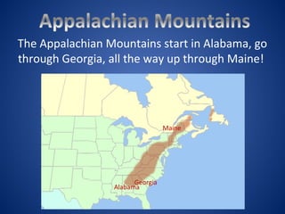 Appalachian Mountains Labeled On A Map Appalachian Rocky Mountains