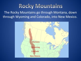 Rocky Mountains Map North America Appalachian Rocky Mountains 7 320