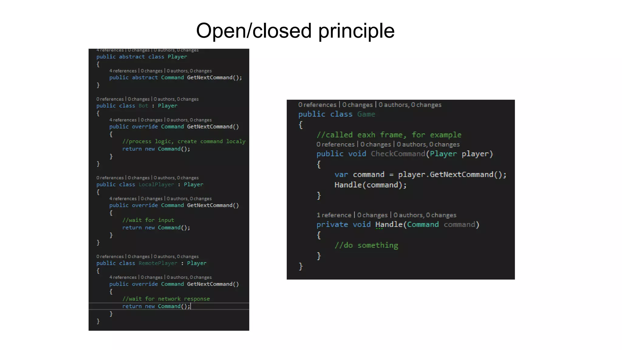 Open/closed principle