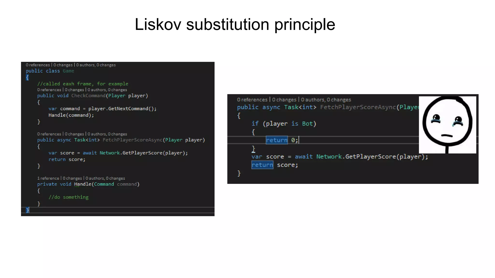 Liskov substitution principle