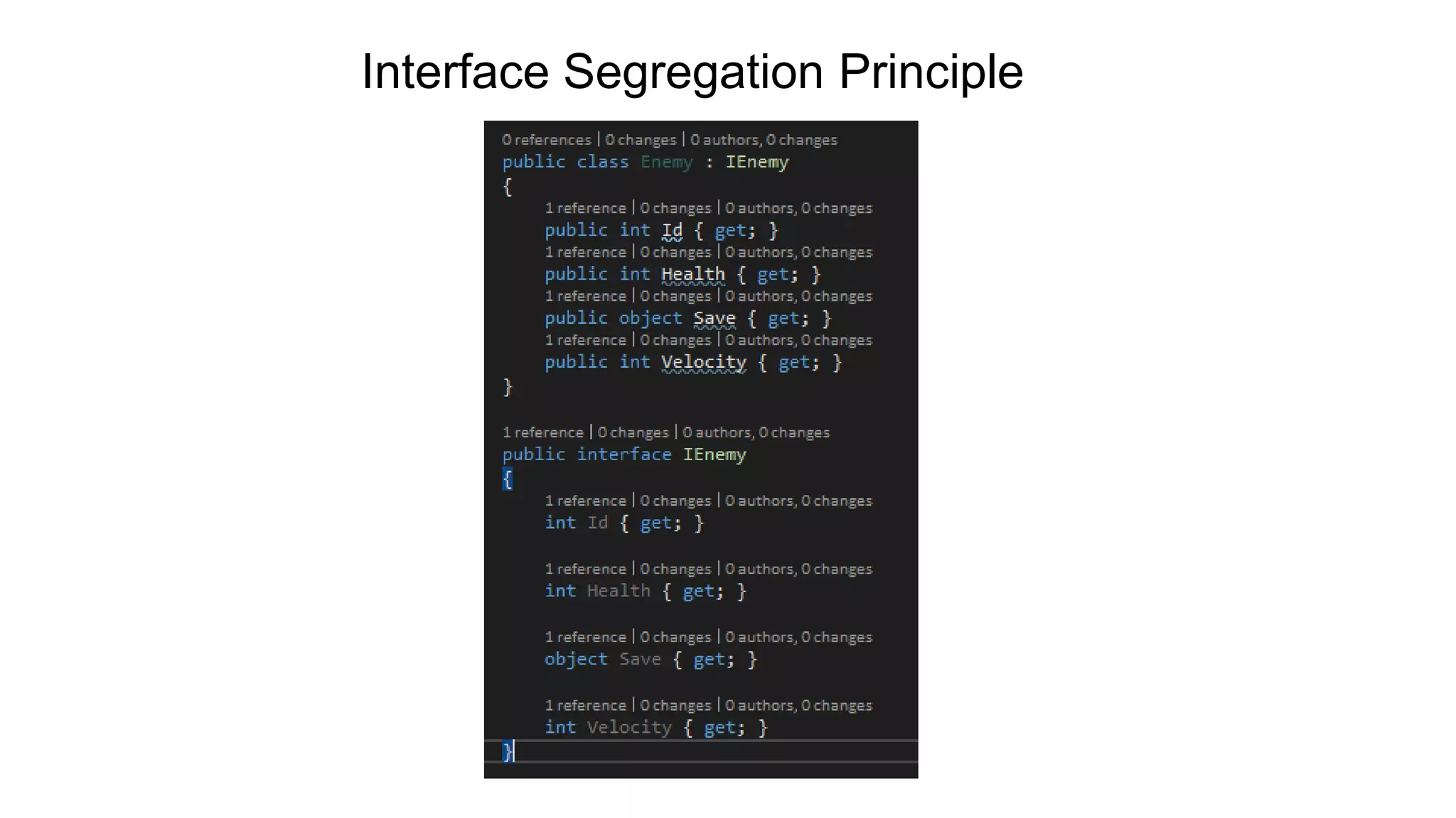 Interface Segregation Principle