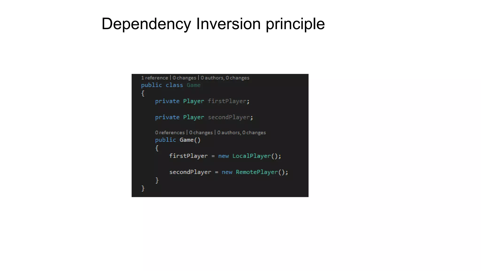 Dependency Inversion principle