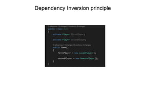 Dependency Inversion principle
 
