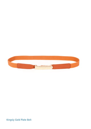 Kingsly Gold Plate Belt
 