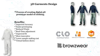 3D Garments Design & Incorporation of AI in different garments ...