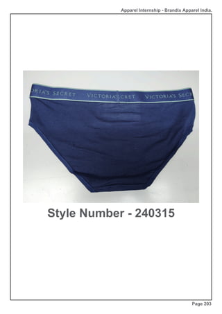 Apparel Internship - Brandix Apparel India.
Style Number - 240315
Page 203
 