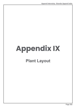Apparel Internship - Brandix Apparel India.
Appendix IX
Plant Layout
Page 252
 