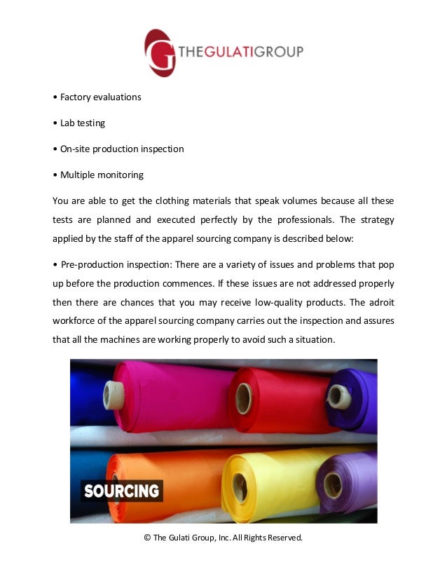 Apparel sourcing company to turn designs into apparels