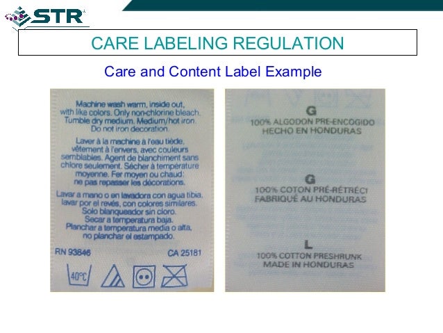 Are care labels required by law