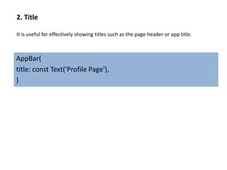 AppBar Class In Flutter.pptx