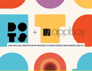 HOW DOTS USES TARGETED IN-APP MESSAGES TO BOOST REVENUE AND INCREASE USER LTV
 