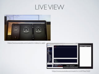 LIVEVIEW
https://www.youtube.com/watch?v=m5M4qrjT6DI
https://www.youtube.com/watch?v=nbbcj12_bgQ
 