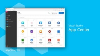 Visual Studio
App Center
appcenter.ms
 