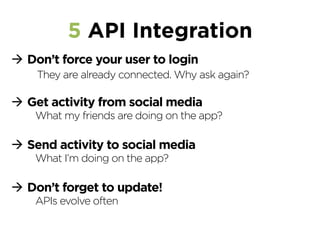 Pull App Store Optimization
Content
Optimize the ﬁrst 3 lines, keywords, icon, screenshots, social
proof
 