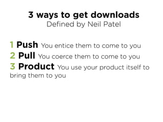 Pull Get featured
Build a Great App
“Make stuﬀ that people want.”
 