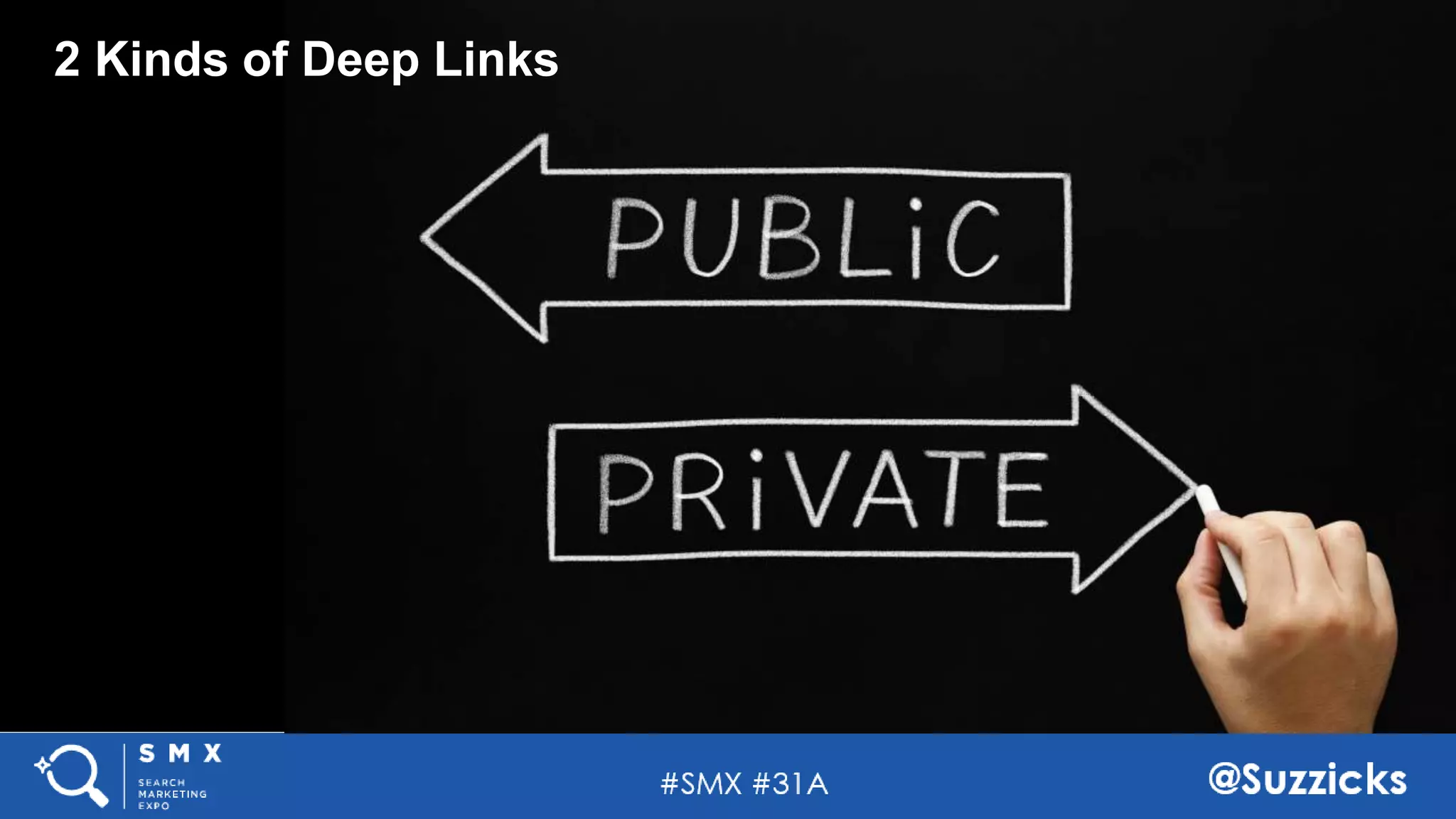 #SMX #31A @Suzzicks
2 Kinds of Deep Links
 