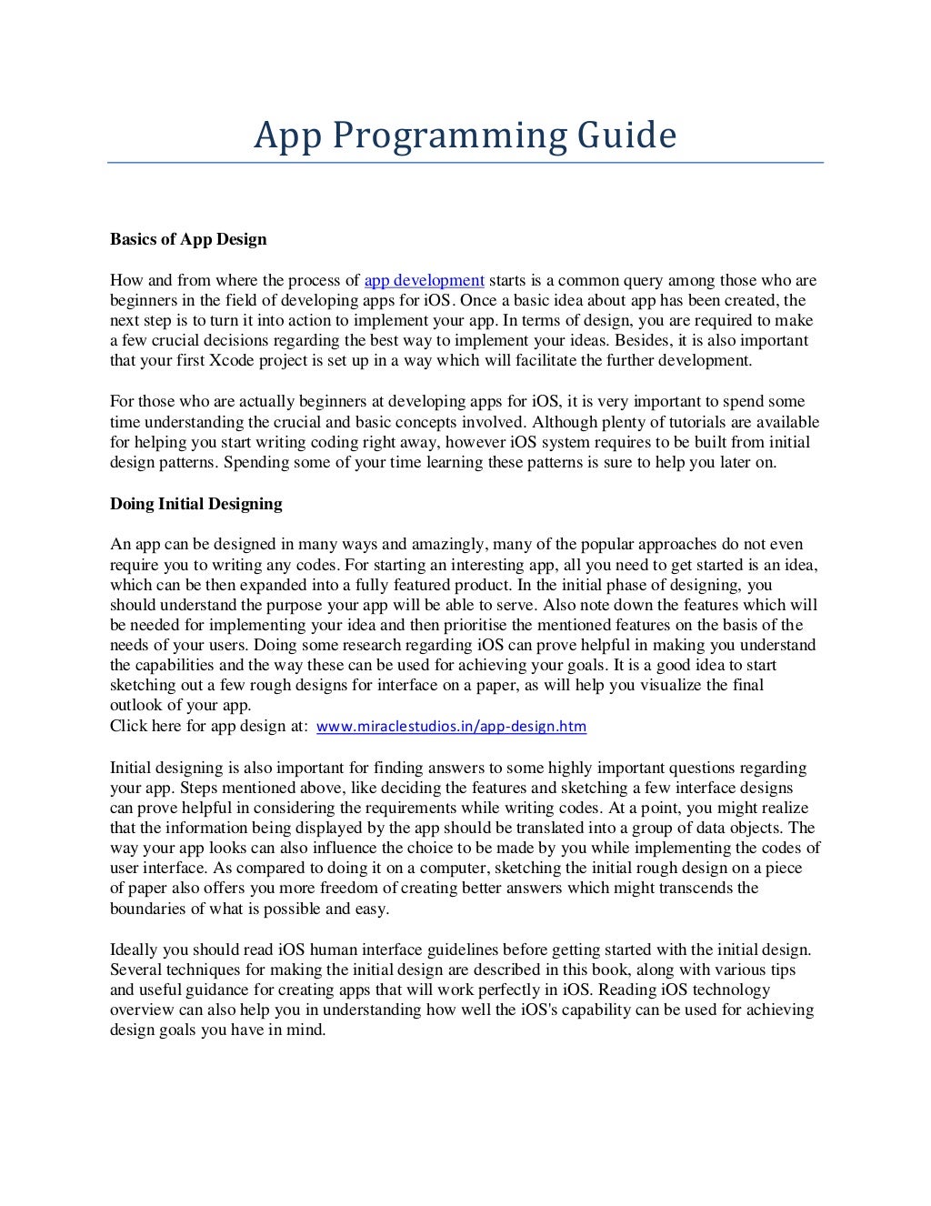 Basic Guide and Tips for App Designing and Programming | iOS App Design ...