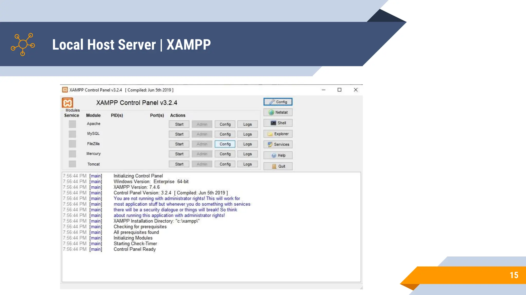 Local Host Server | XAMPP
15
 
