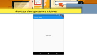 the output of the application is as follows:
 