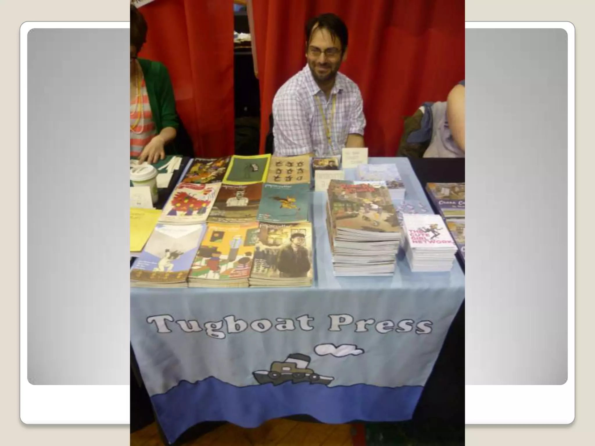 Appealing artist table setups