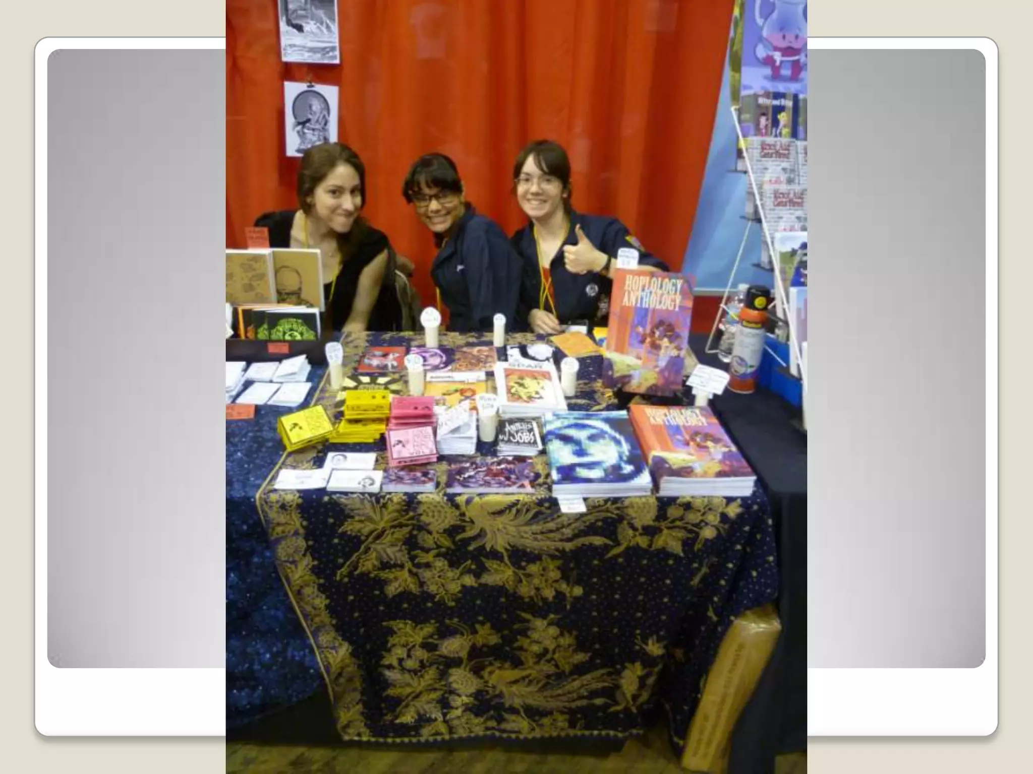 Appealing artist table setups