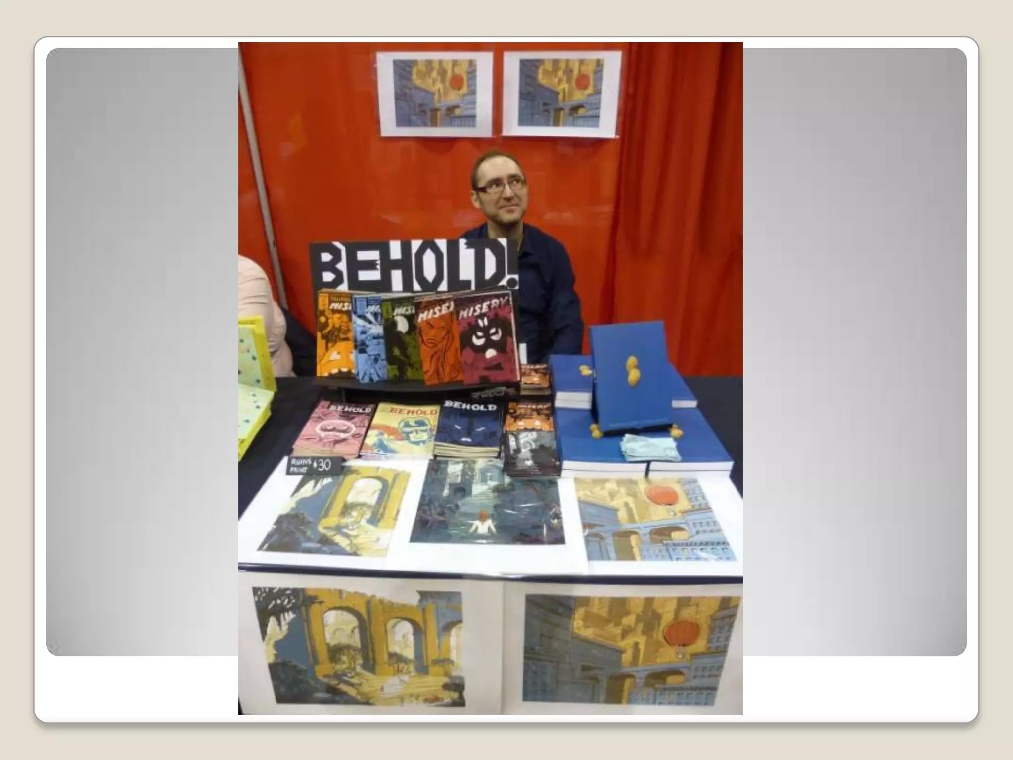 Appealing artist table setups