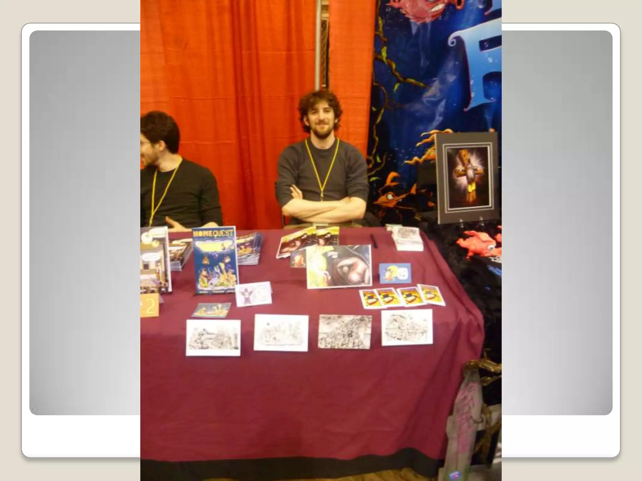 Appealing artist table setups