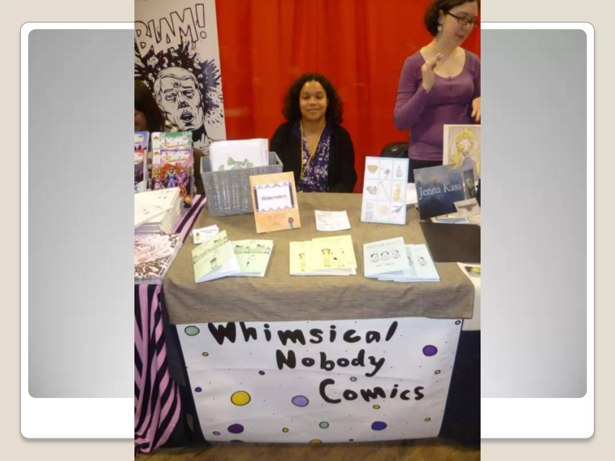 Appealing artist table setups