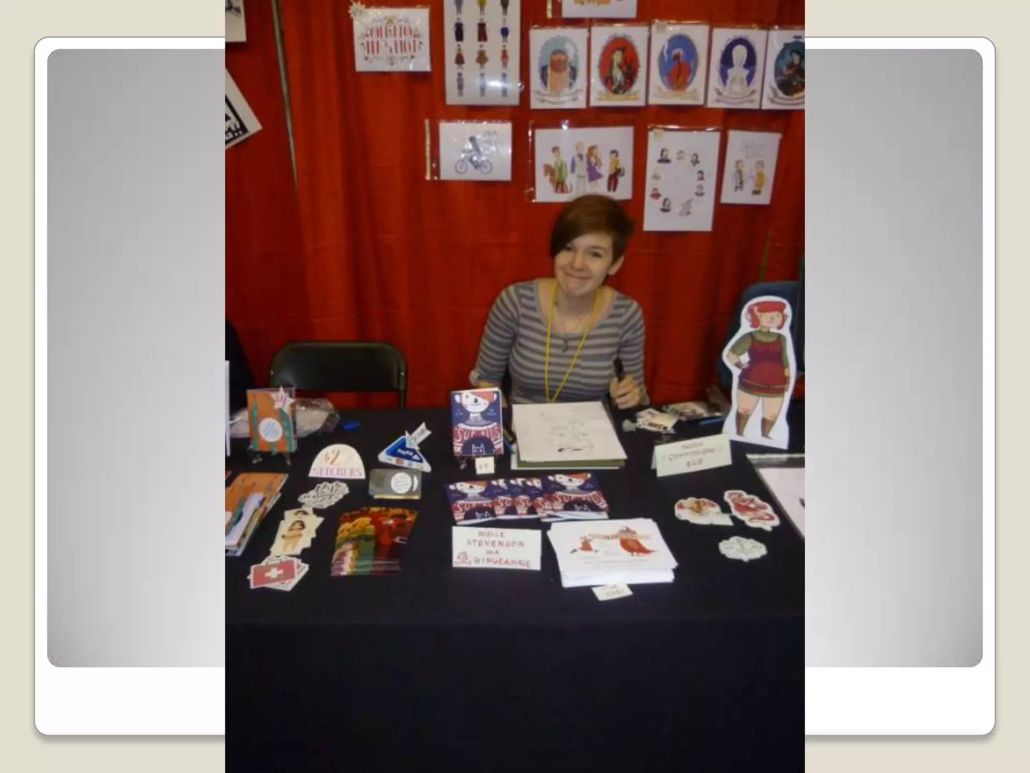 Appealing artist table setups