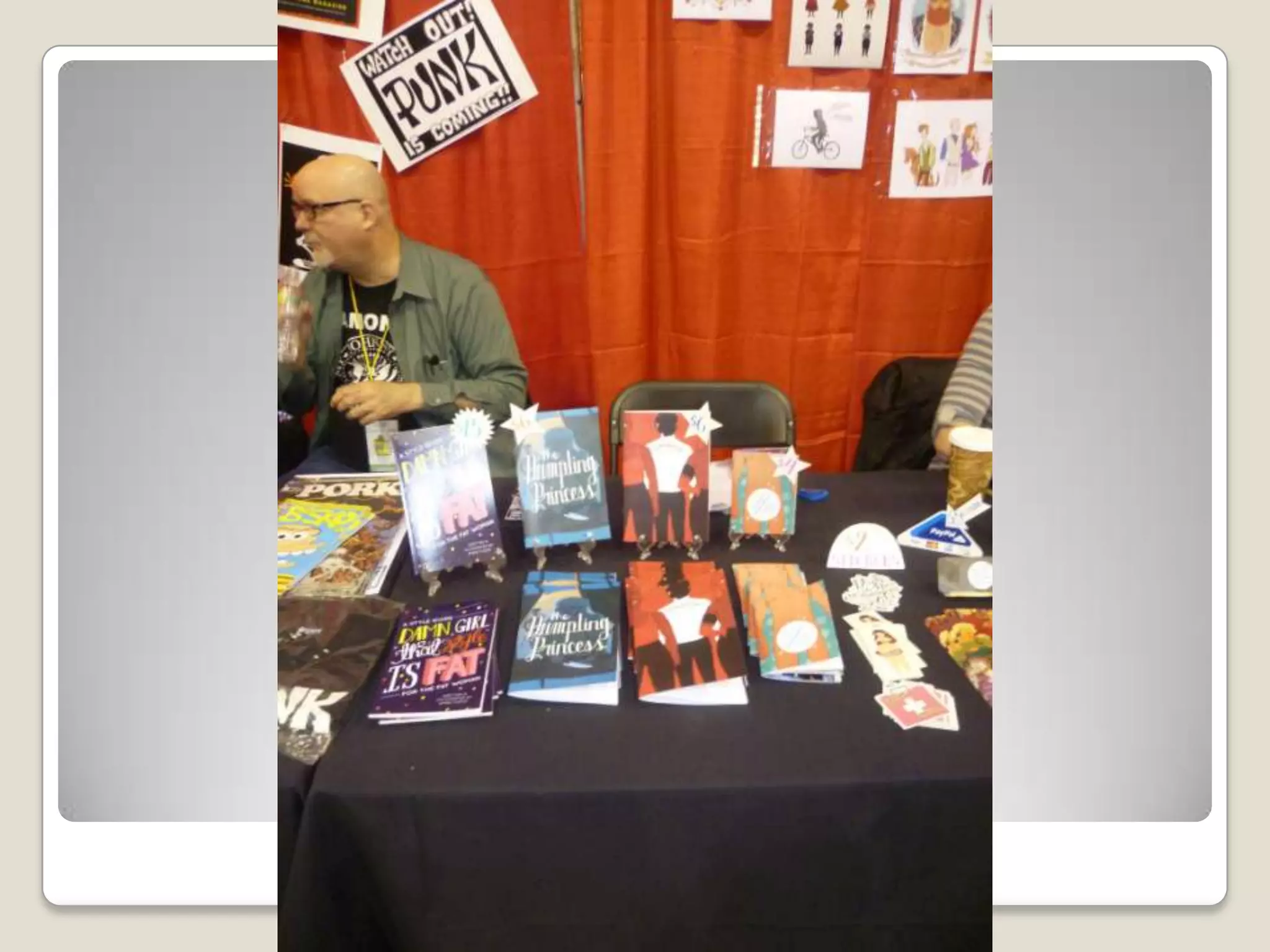 Appealing artist table setups