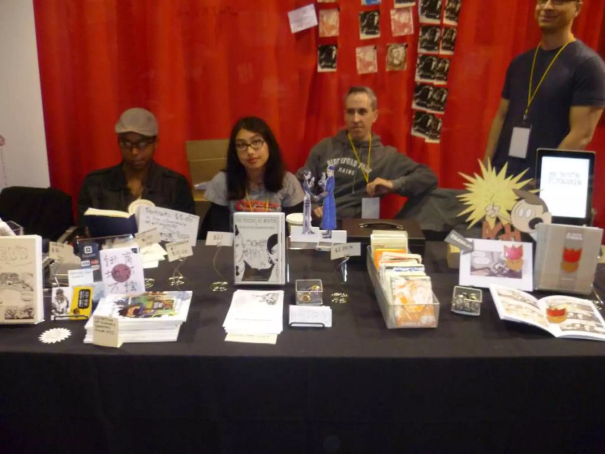 Appealing artist table setups