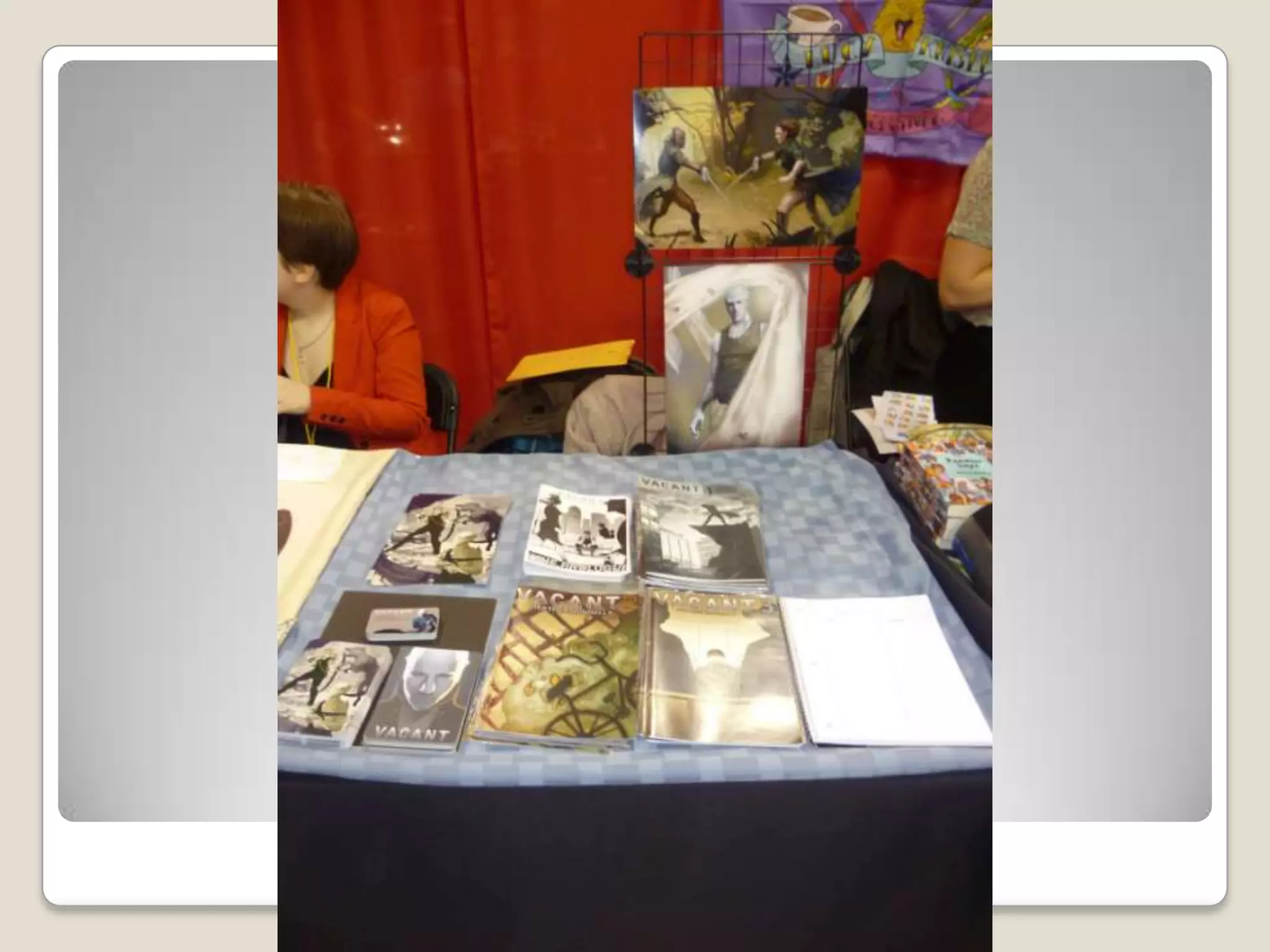 Appealing artist table setups