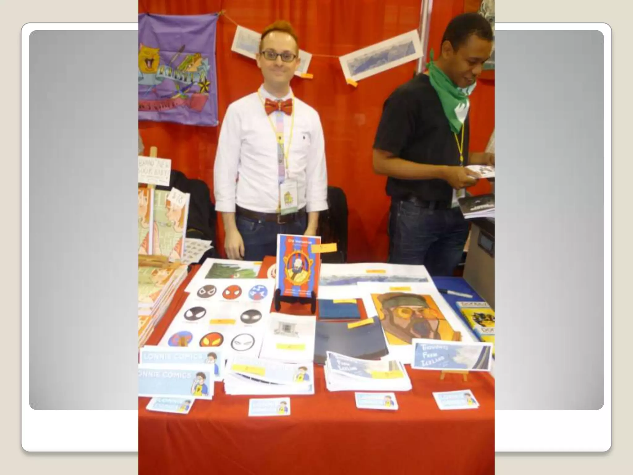 Appealing artist table setups