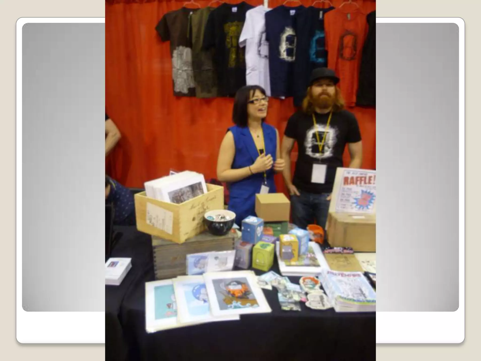 Appealing artist table setups