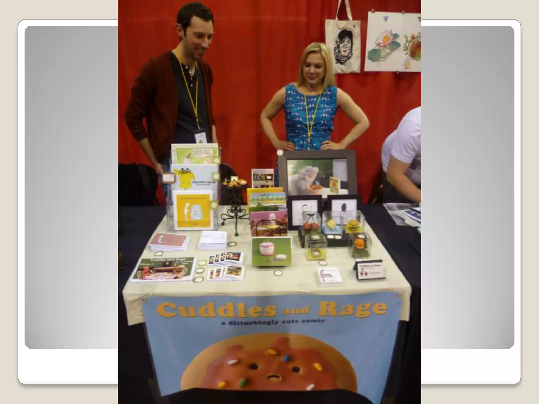 Appealing artist table setups